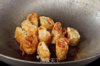 香煎腐皮卷的做法步骤：4