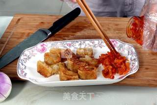 香煎腐皮卷的做法步骤：5