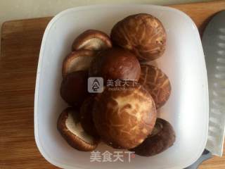 蚝油香菇青菜的做法步骤：1
