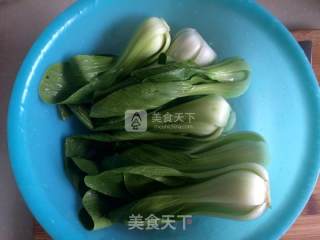 蚝油香菇青菜的做法步骤：2