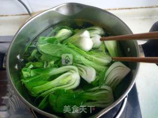 蚝油香菇青菜的做法步骤：6