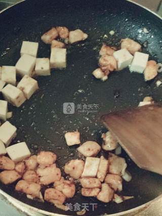 彩椒豆腐鸡丁的做法步骤：5