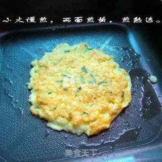 【鸡蛋米老头做法】好吃又简单的鸡蛋米老头，有碗剩米饭就可以搞定了~~????的做法步骤：5