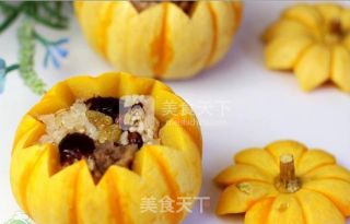 【桃李厨艺】终于找到南瓜最好吃的方法——南瓜八宝饭，这样吃三个月，腰围绝对小一圈！的做法步骤：6