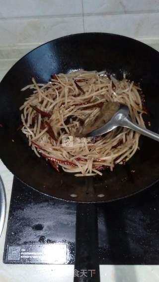葱爆大头菜的做法步骤：7