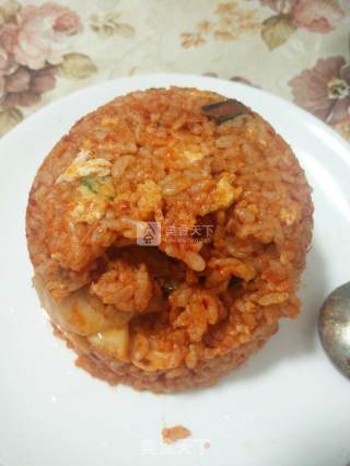 辣白菜炒饭的做法步骤：6