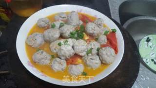 番茄滚鲮鱼滑的做法步骤：7