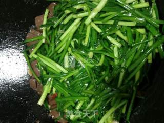 韭菜炒猪血的做法步骤：5