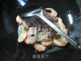 千张结煮鲜虾的做法步骤：3