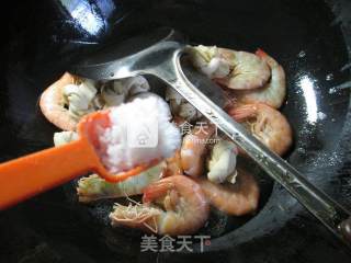 千张结煮鲜虾的做法步骤：7