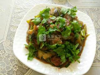 腊肠茄子粉丝煲的做法步骤：8