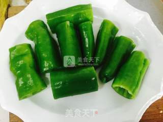 辣椒酿的做法步骤：1