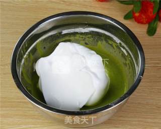 抹茶蛋糕夹心面包的做法步骤：6