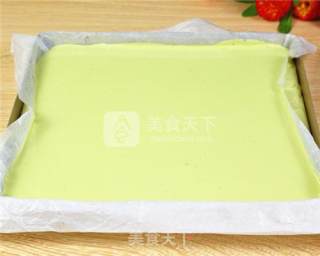 抹茶蛋糕夹心面包的做法步骤：7