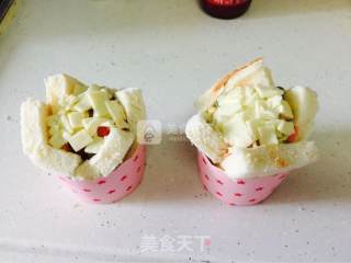 吐司花盏的做法步骤：7