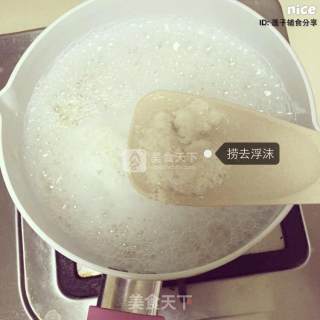 青菜胡萝卜香菇鸡肉米糊的做法步骤：5