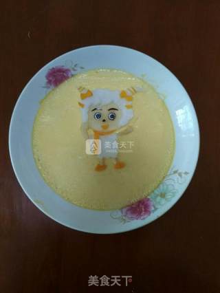 美羊羊蛋羹的做法步骤：4