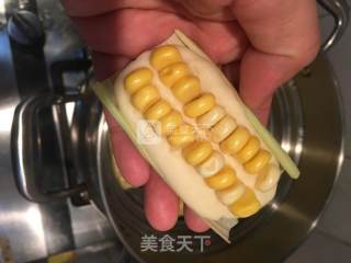 玉米奶香馒头的做法步骤：2