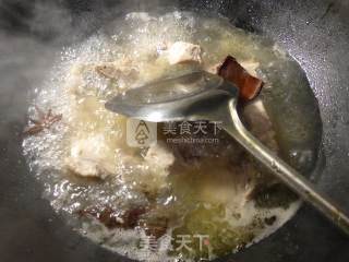 圆素鸡烧龙骨的做法步骤：6