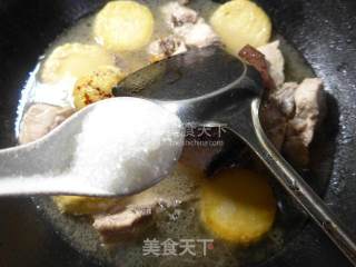圆素鸡烧龙骨的做法步骤：9