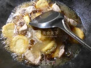 圆素鸡烧龙骨的做法步骤：11