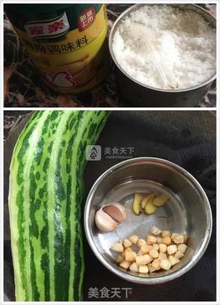 干贝炒菜瓜的做法步骤：1