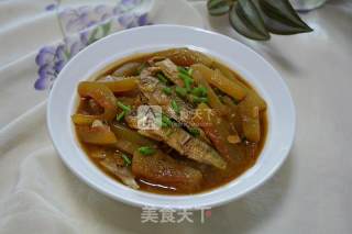 溪鱼干烧西瓜酱的做法步骤：6