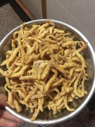 手工牛轧沙琪玛的做法步骤：3