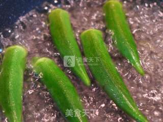 秋葵芥末籽沙拉的做法步骤：3