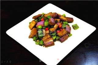 素小炒肉茄子丁素心居静不吸油的做法的做法步骤：15