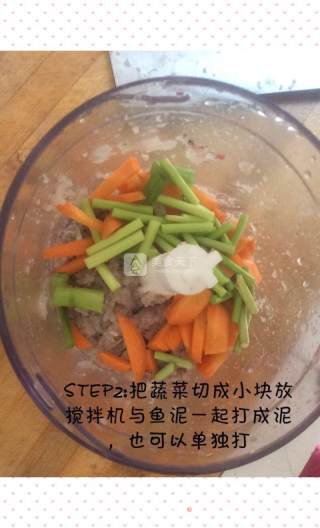 婴儿宝宝辅食——蔬菜鱼丸的做法步骤：3