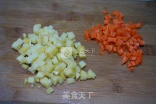 肉末炒三丁的做法步骤：3