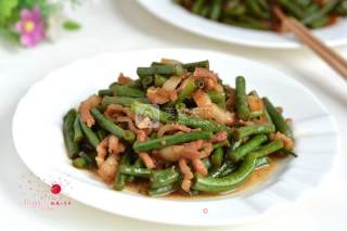 肉丝炒豇豆的做法步骤：9