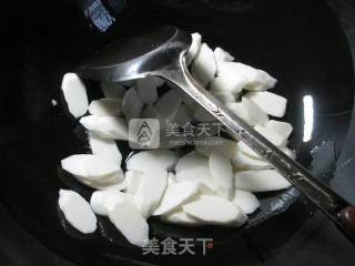 菠菜炒山药的做法步骤：3