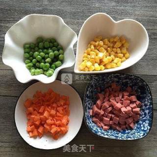 五彩糯米蛋的做法步骤：2