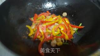 虾仁彩椒的做法步骤：6