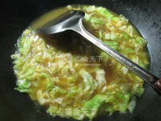 咖喱圆白菜粉丝汤的做法步骤：7