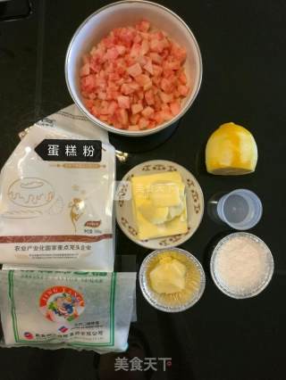 蜜桃派的做法步骤：1