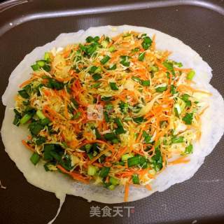 菜煎饼的做法步骤：5