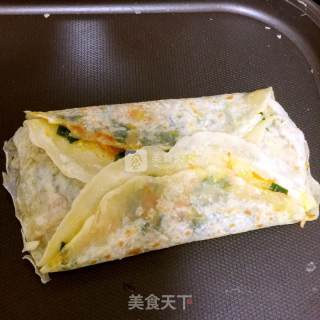 菜煎饼的做法步骤：9