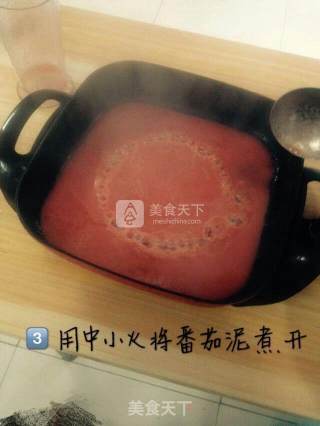 夏日调味美食——酸甜番茄酱的做法步骤：3