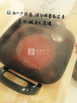 夏日调味美食——酸甜番茄酱的做法步骤：6