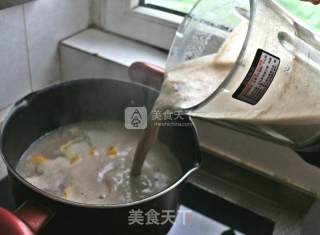 健康蔬菜杂豆红薯羹（菜豆糊、菜和渣）的做法步骤：4