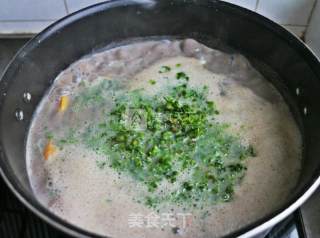 健康蔬菜杂豆红薯羹（菜豆糊、菜和渣）的做法步骤：6