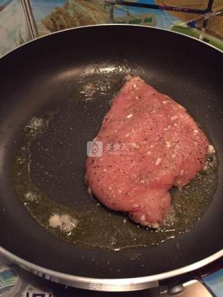 香煎蜂蜜鸡扒的做法步骤：4