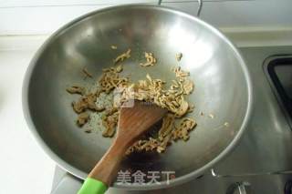孜然青椒肉丝炒面的做法步骤：3