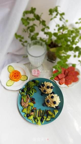 拼盘里的芒果花的做法步骤：7
