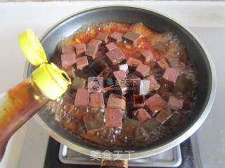 鸭血毛豆的做法步骤：6