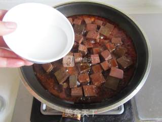 鸭血毛豆的做法步骤：7
