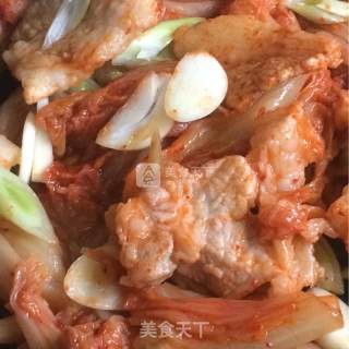 辣白菜五花肉的做法步骤：3